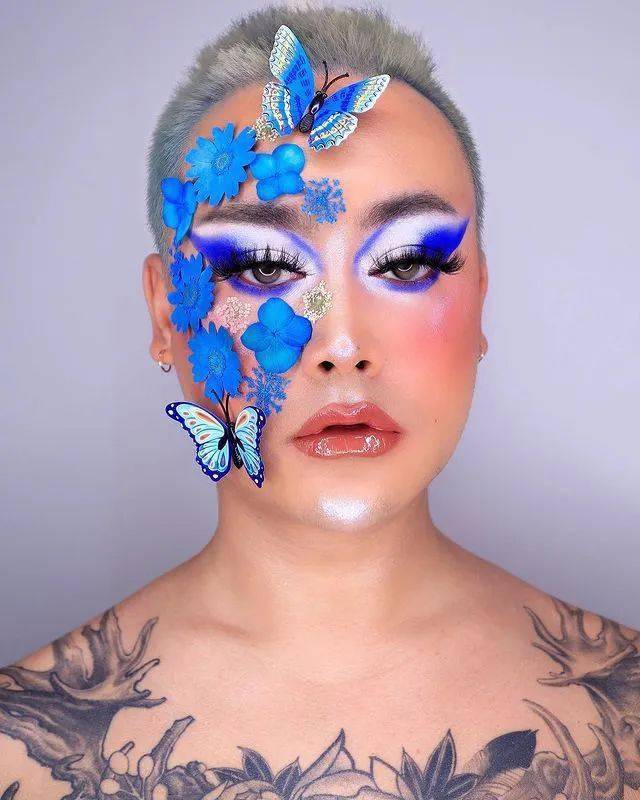 赏析|美妆博主chester ju妆容集锦_彩绘_水性_ywxo