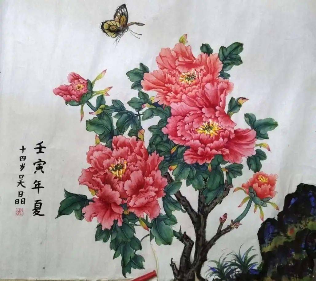 【五三61学生风采】九年级十三班美术特长生吴晶_国画_初中_速写