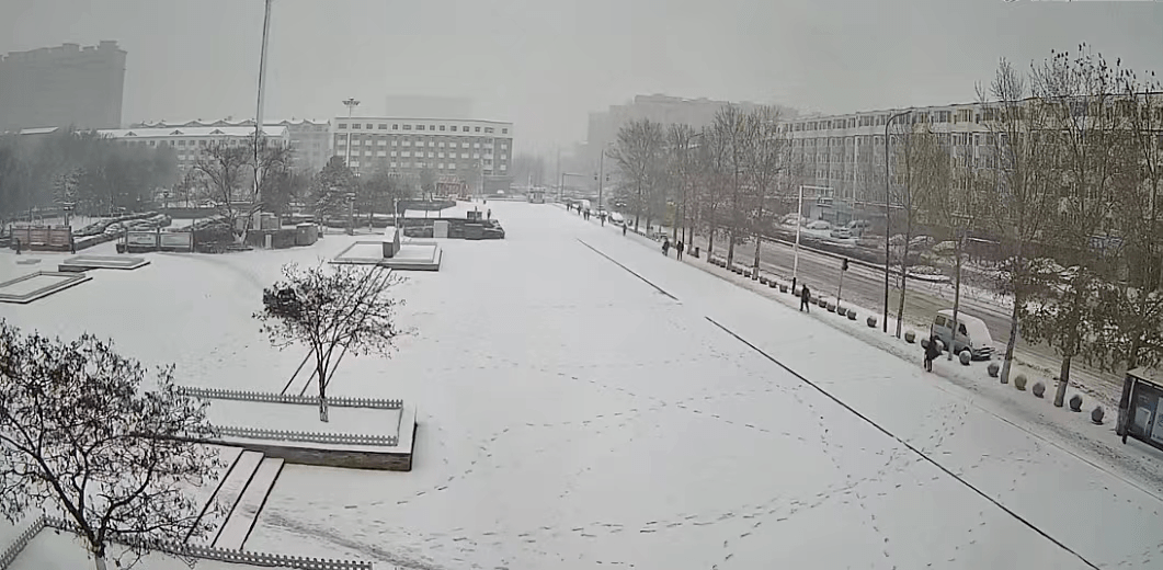 我市迎来立冬后第一场雪