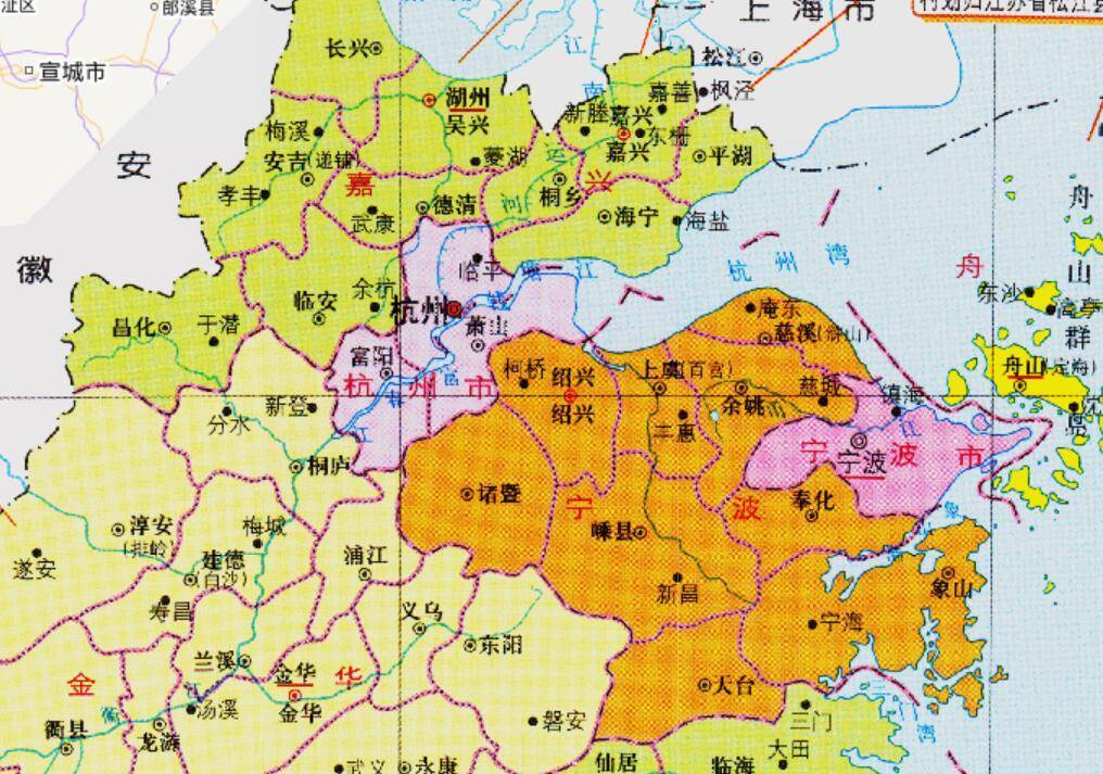 原創浙江省的蕭山區杭州市和寧波市之間為何反覆爭奪