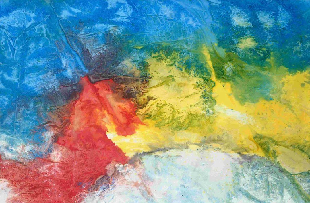 370(w)cm《秋系列》 124x112cm 纸本综合 2020霜凝,《浩渺》,66079