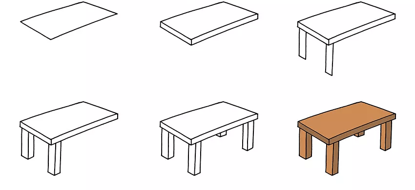 书桌椅简笔画图片