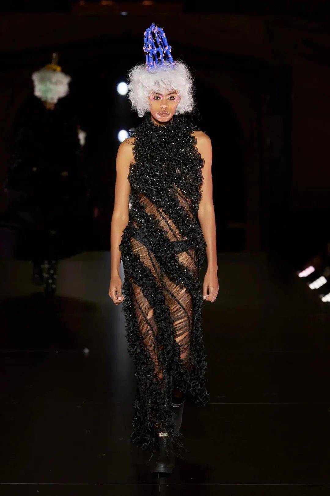 noir kei ninomiya パンツ（その他） 黒 2019324J0015 Noir Kei Ninomiya 2023春夏| 带你领略“五彩斑斓的黑”！_服装_