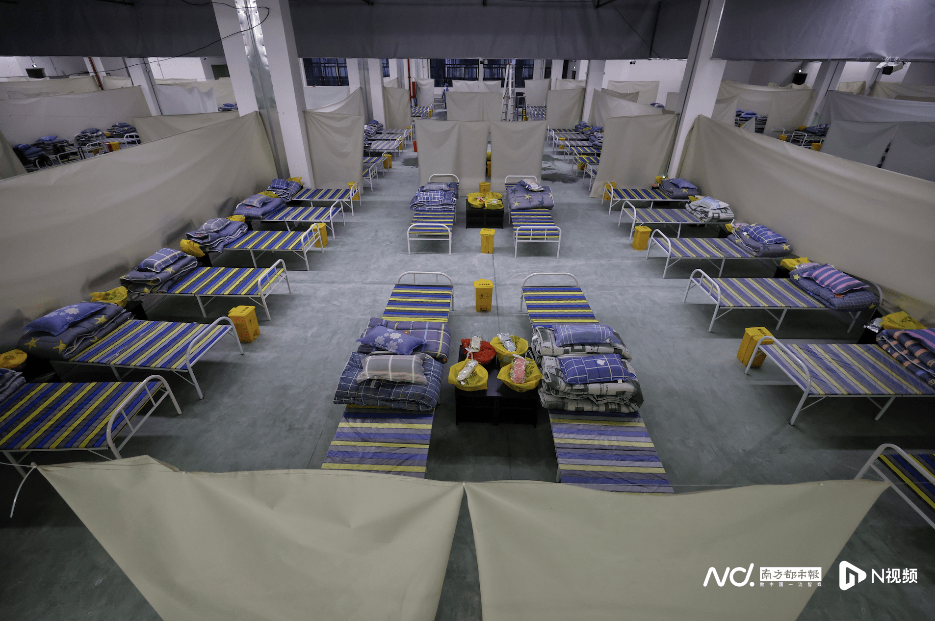 多图直击广州多区方舱医院和隔离点项目建设争分夺秒!