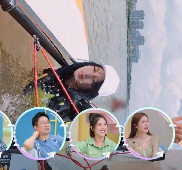 程潇学习海上帆船,却意外翻船,落水瞬间的反应,快笑出腹肌_教练_时候