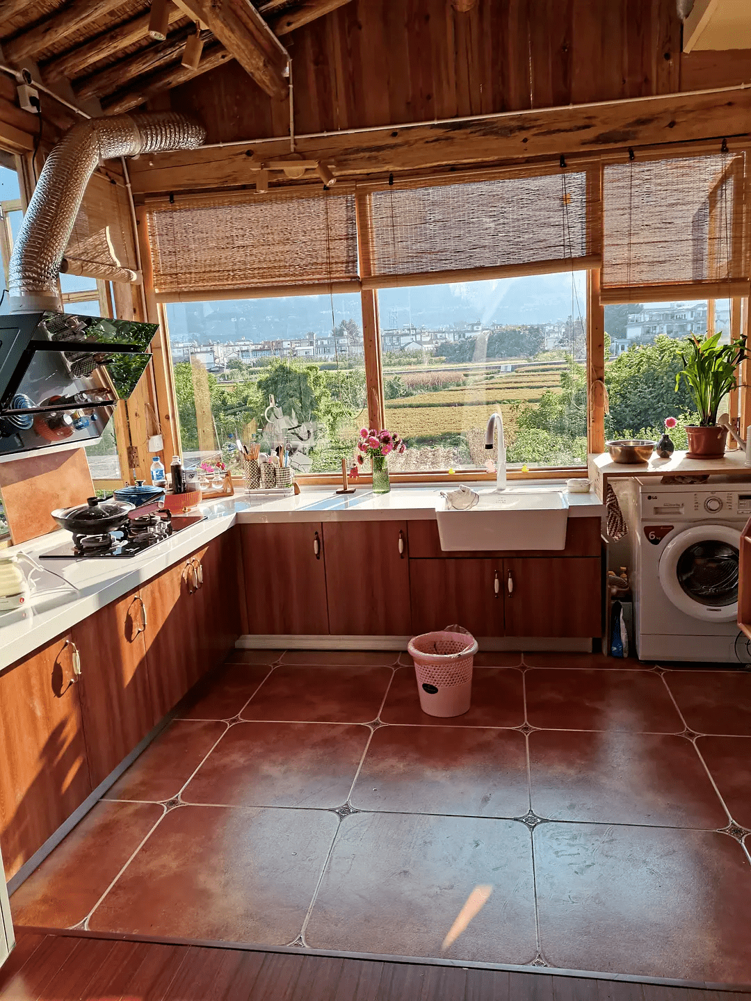 晒晒我的风景超好的厨房