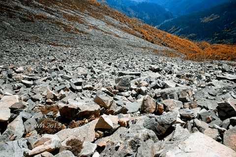 通常指海拔4000米以上的砾石,沙石在平坦地带堆积而成的地貌.