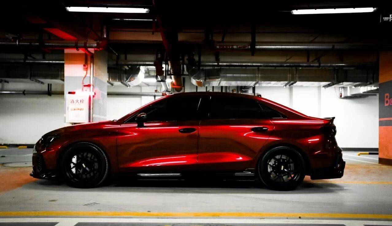 卡慕斯改色膜液态金属龙血红 樱桃红 车厘子红 汽车改色贴膜_搜狐汽车