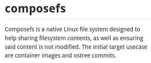 新的 Linux 文件系统，红帽正在开发“Composefs”