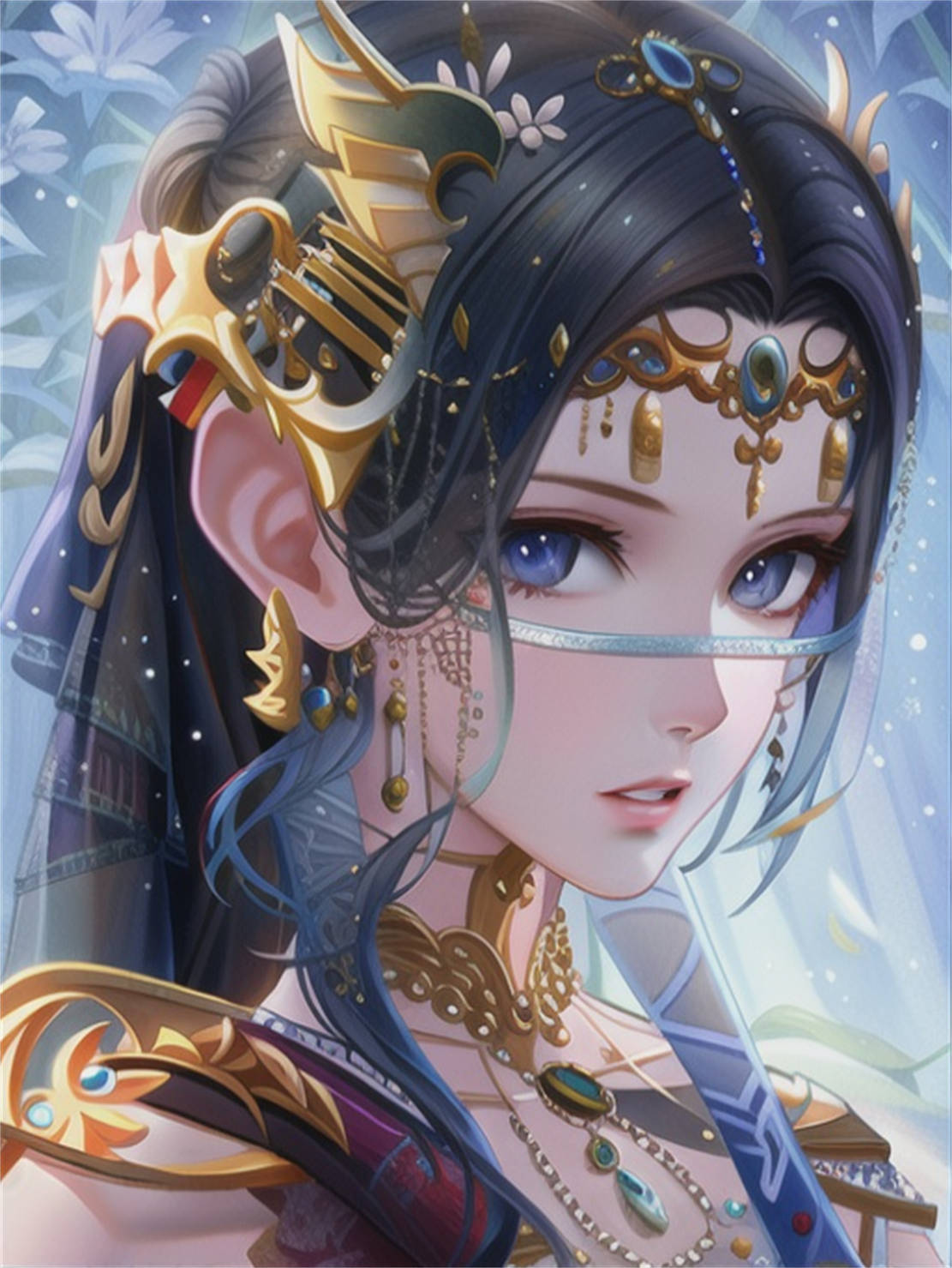 当用ai绘制国漫女神时,3d惨遭2d完虐,ai美女颜值远超动漫67