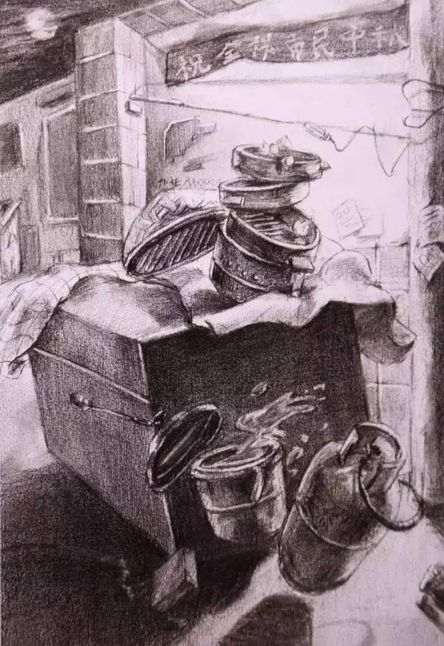 高考设计 | 清华美院高分设计素描试卷(附评语)_画面_生活_失重