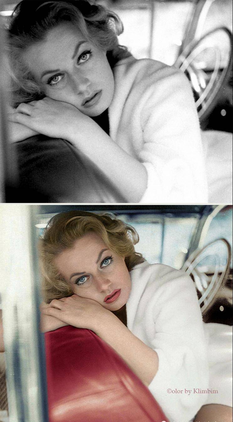 30张好莱坞演员们的黑白照片重新上色,感受记忆中的旧时光_gene