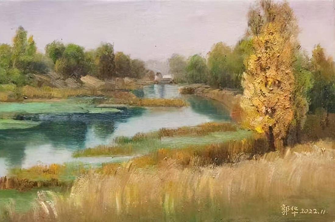 四季美景纳胸中一一女画家郭华风景油画作品欣赏_生活_自然_人望