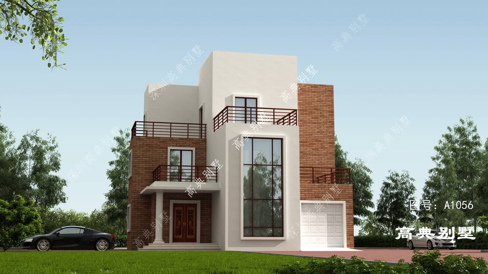 农村两层半自建房,欧式石材的外观果然不同,太气派了_楼层_地区_功能