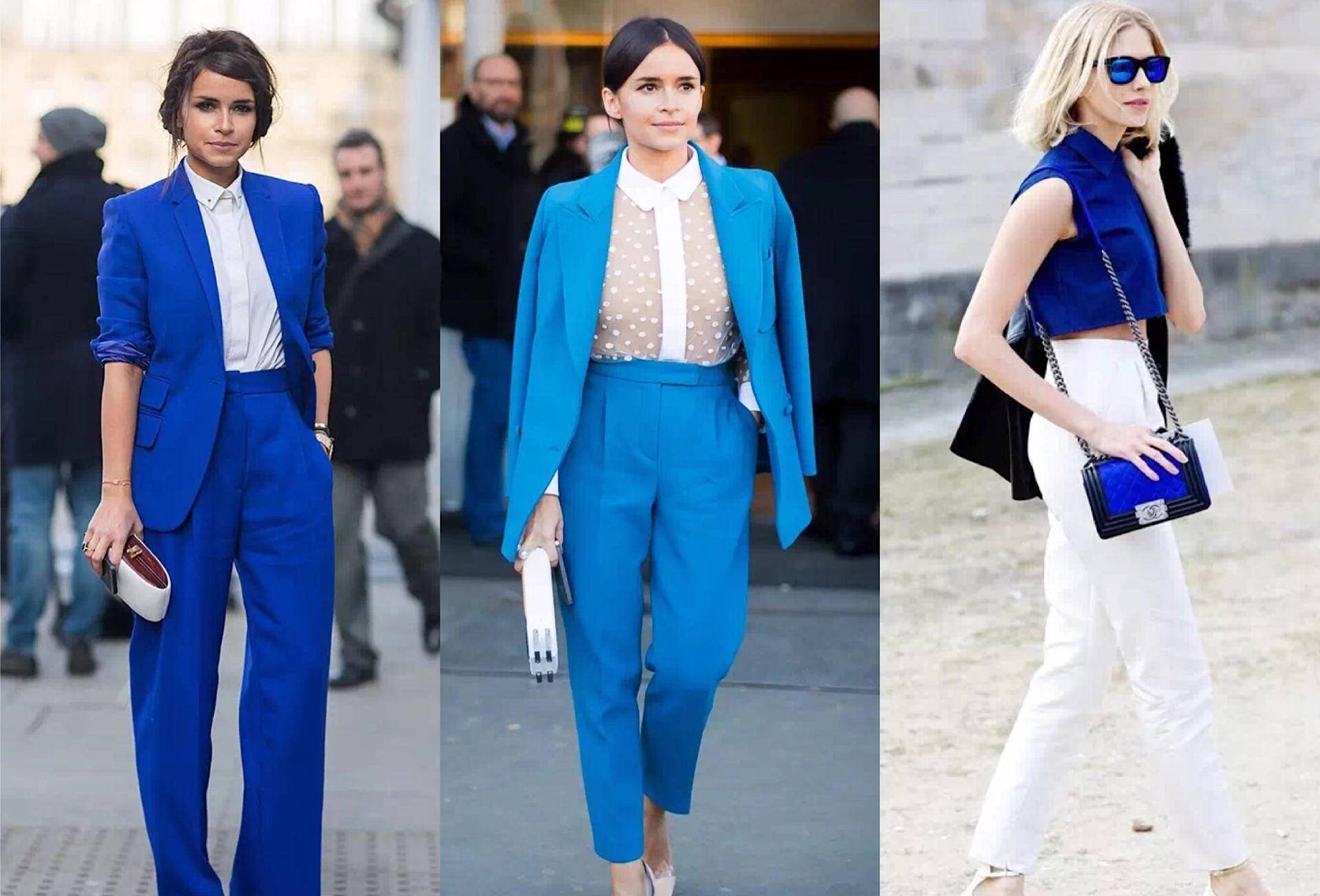 夏日里的蓝白配就是我们最百看不厌的组合_蓝色_高明度_白色