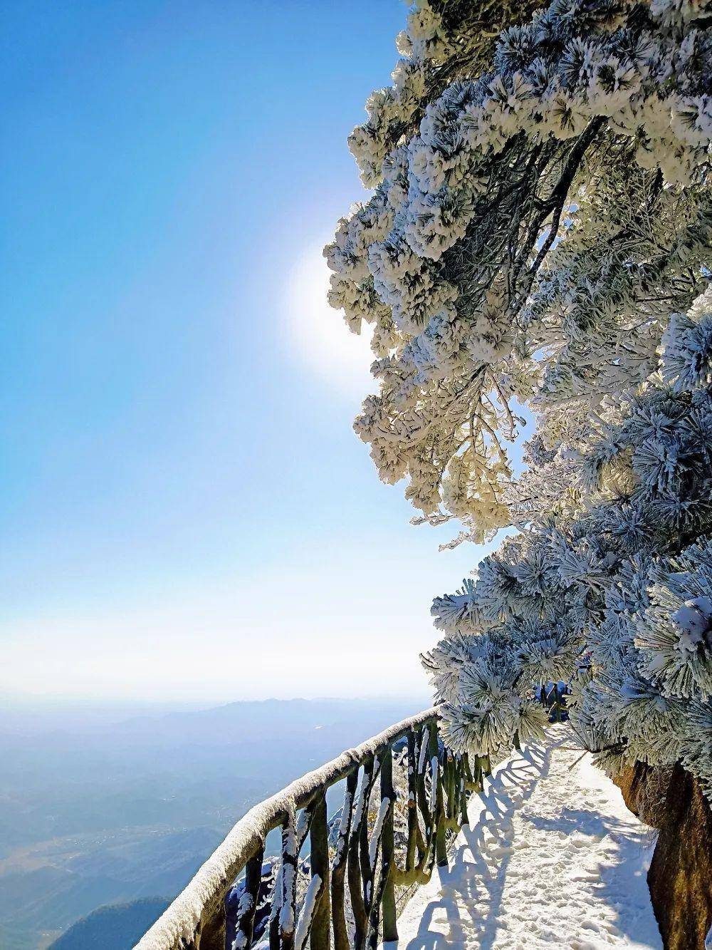下雪啦!灵山初雪已派送_陈进荣_登山_大自然