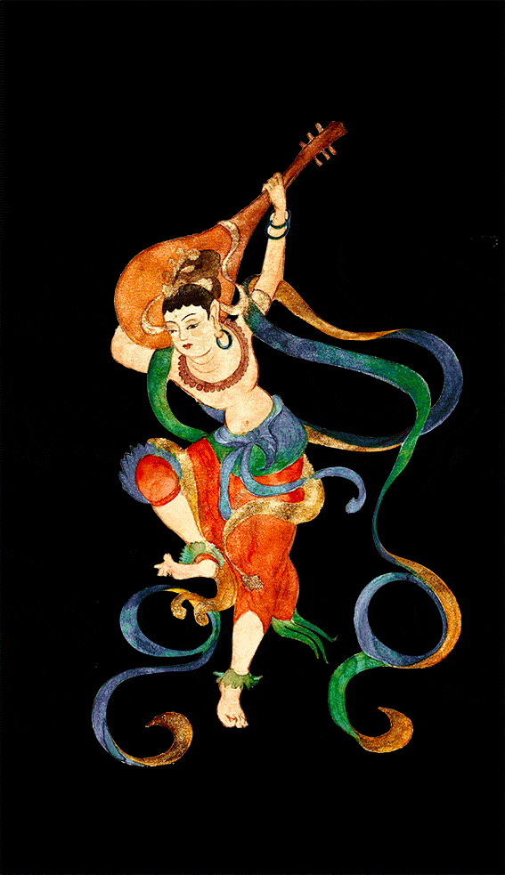 高德祥:敦煌壁画中的反弹琵琶舞姿溯源_药叉_舞蹈_形式