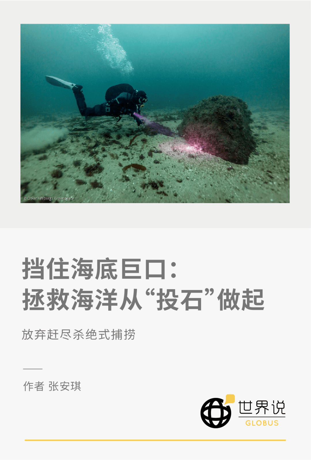 挡住海底巨口:拯救海洋从“投石”做起_捕捞_拖网_海峡
