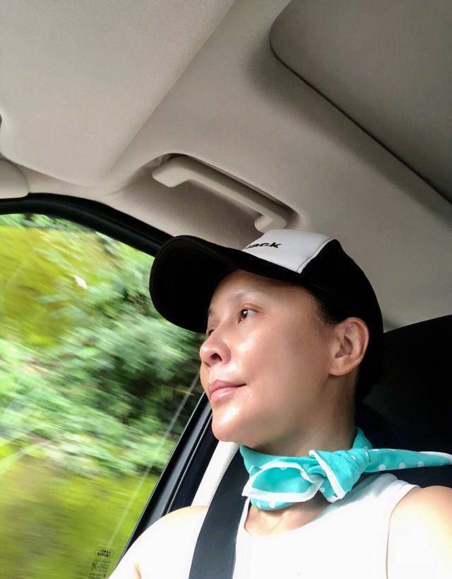 52岁的刘嘉玲爬山晒素颜照,面色黯淡无眉毛,网友:以为是宋小宝_化妆