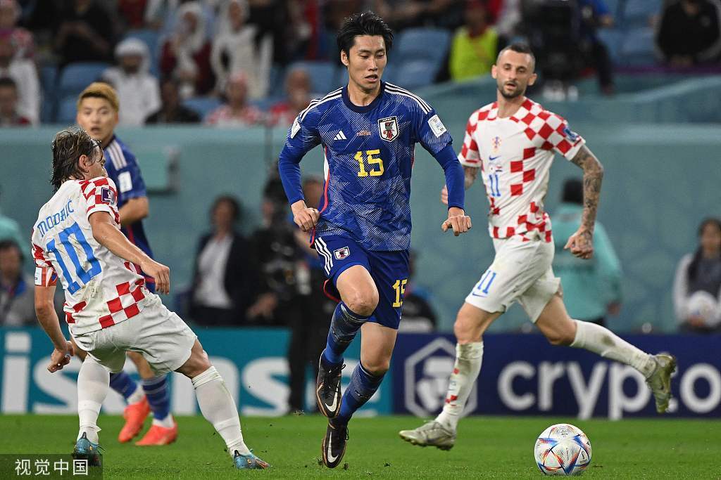 世界杯-前田大然抢点破门 日本半场1-0克罗地亚