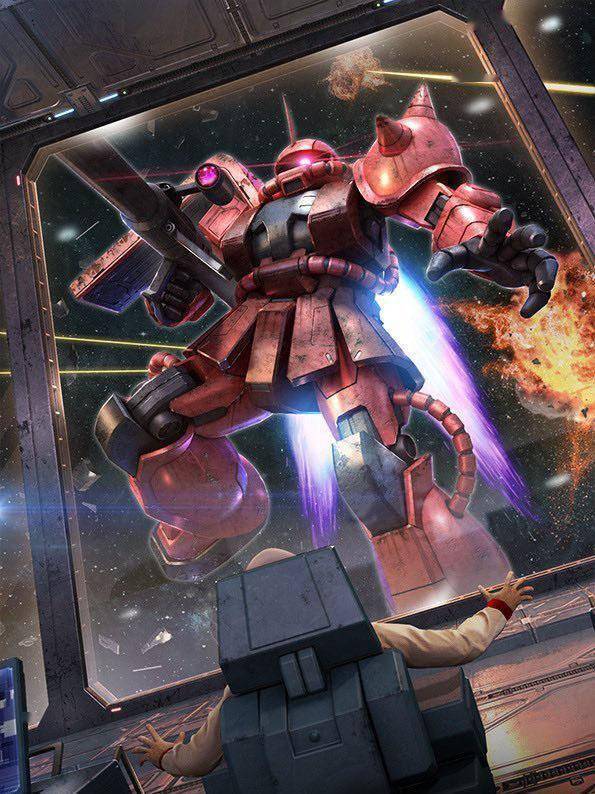 机动战士高达街机游戏卡牌插画集,扎古,重炮,风灵高达等_机体_什么