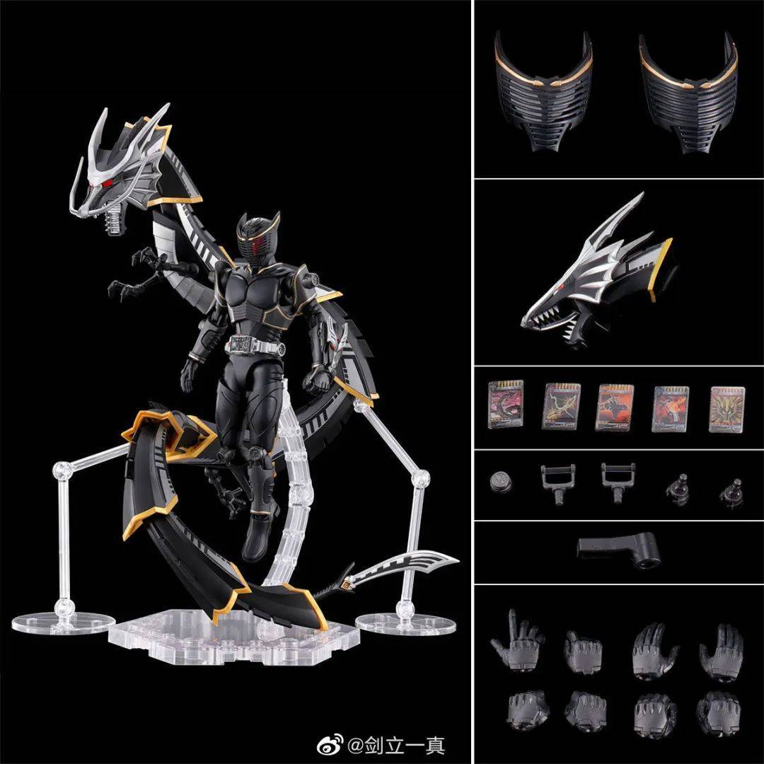 figure-rise standard 假面骑士龙牙来袭,配合龙漆黑者分外的帅气