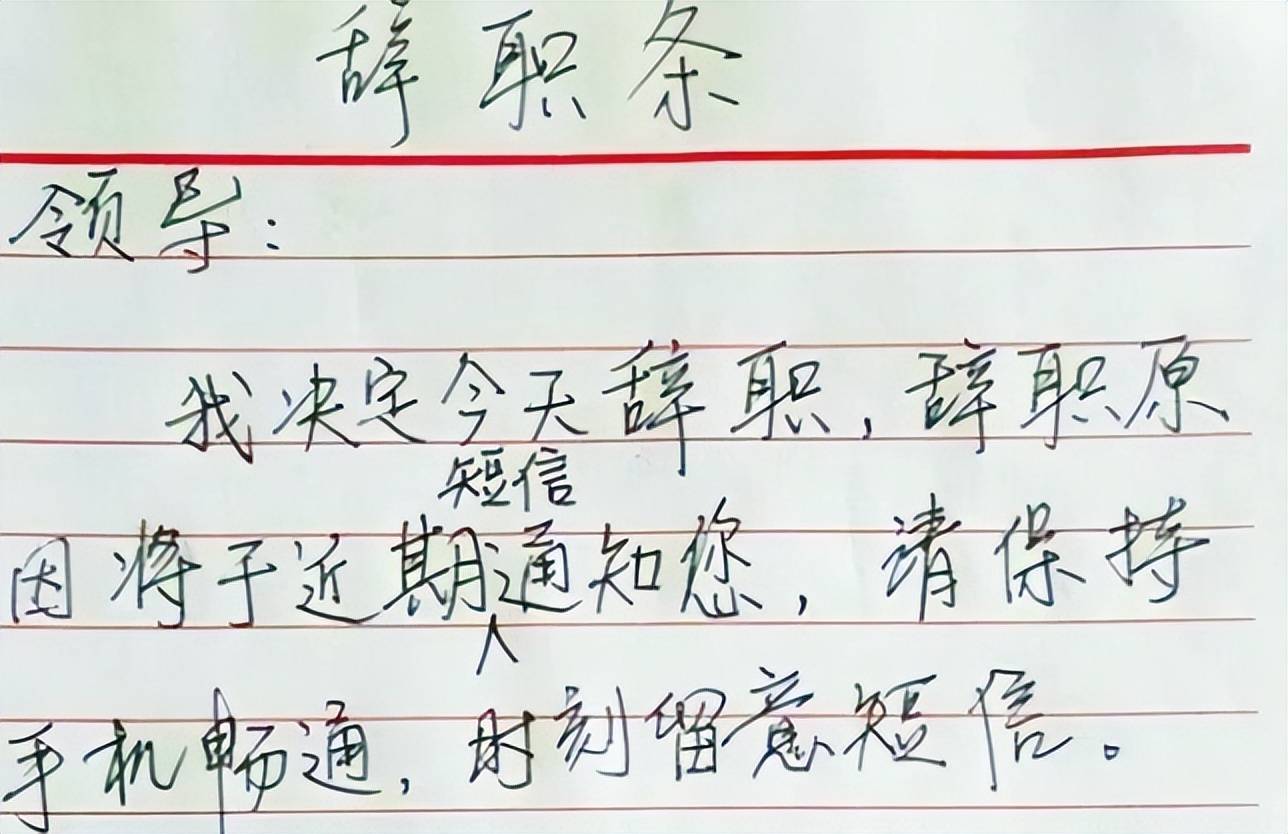 一00后辞职信走红，引发网友争议，是率性而为还是自不量力？