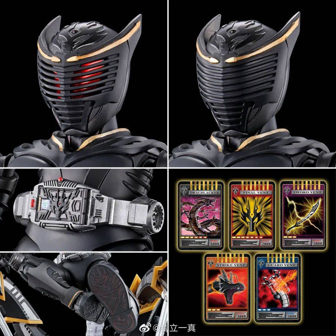 figure-rise standard 假面骑士龙牙来袭,配合龙漆黑者分外的帅气