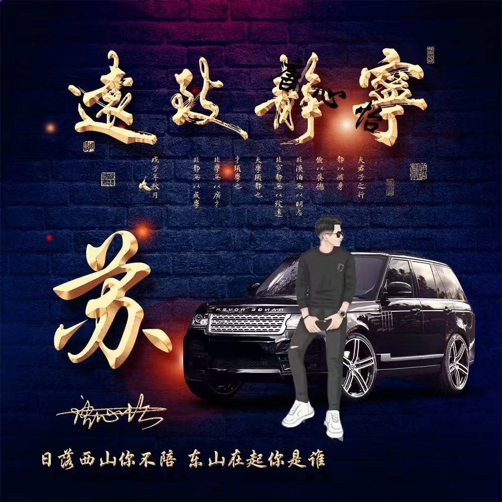 适合做微信,qq头像,2023宁静致远金属商务个性签名头像,请查收!