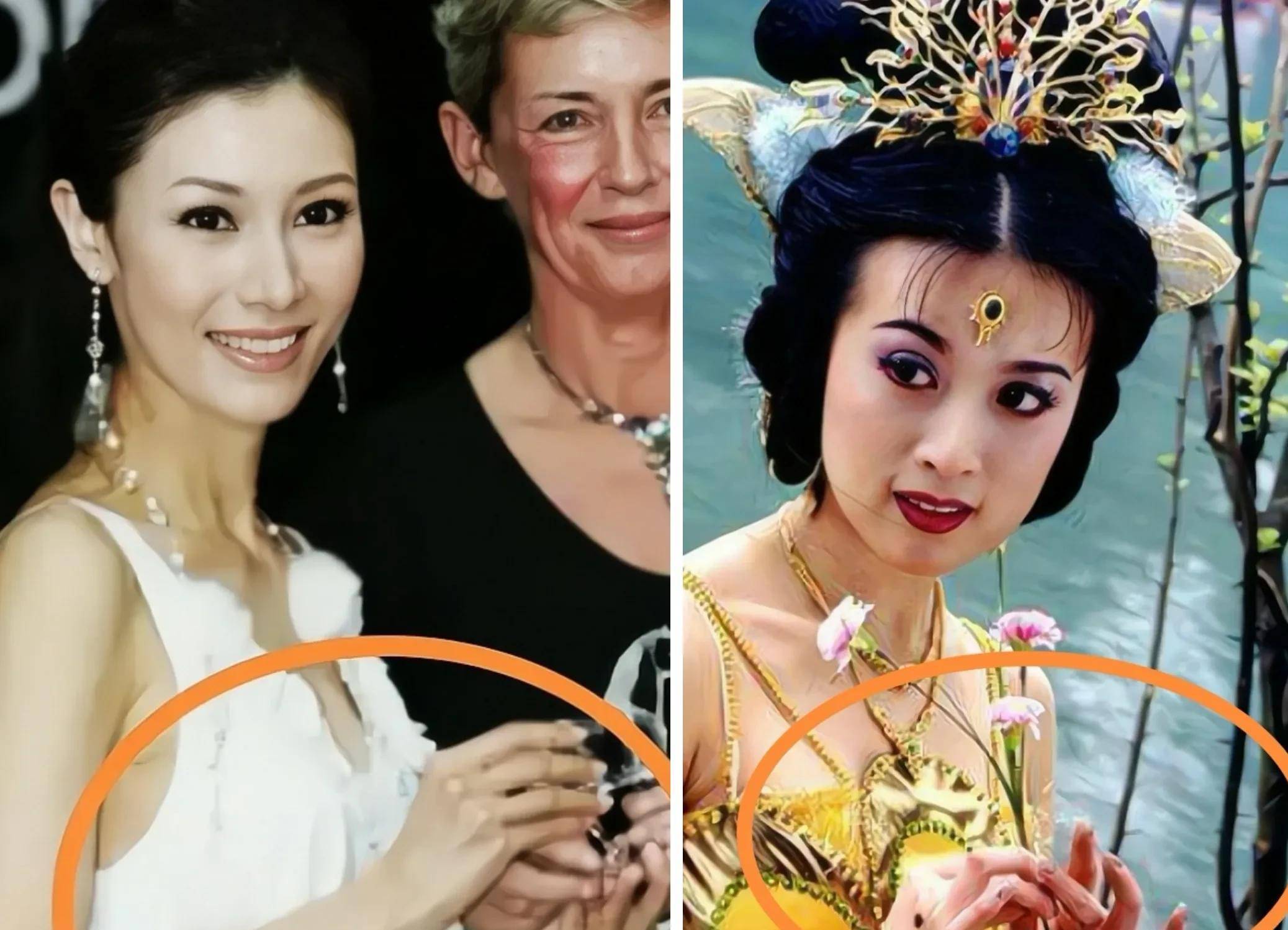 李嘉欣和金巧巧手指很瘦无肉,嫁的都不错,傅艺伟美,情感坎坷_美女