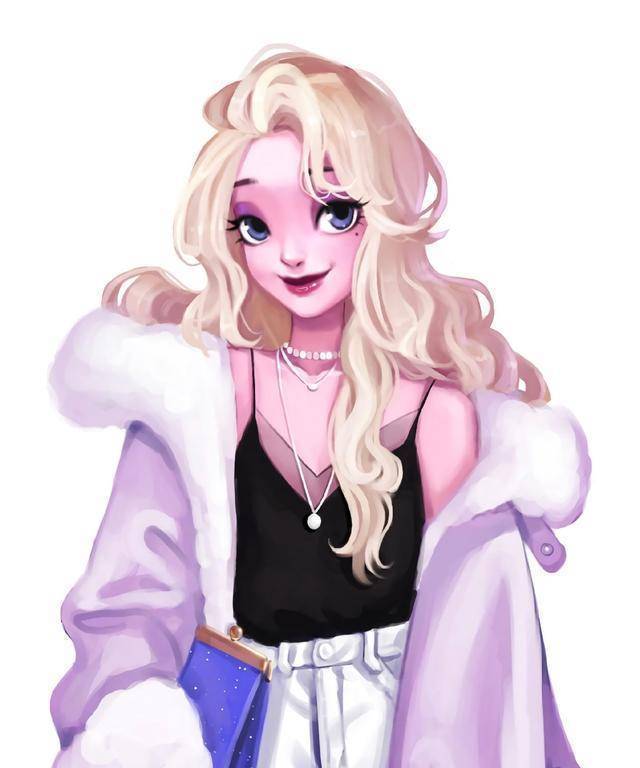 现代装迪士尼公主,白雪公主变成"厌世脸",艾莎能迷倒你吗?_花木兰_气