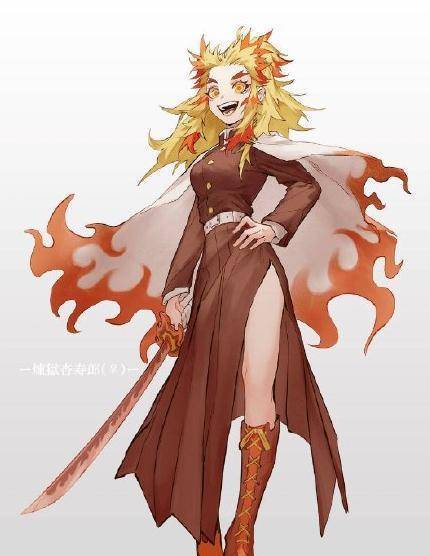 《鬼灭之刃》九柱的性转形象,蝴蝶忍变成正太,富冈义勇变成高冷御姐