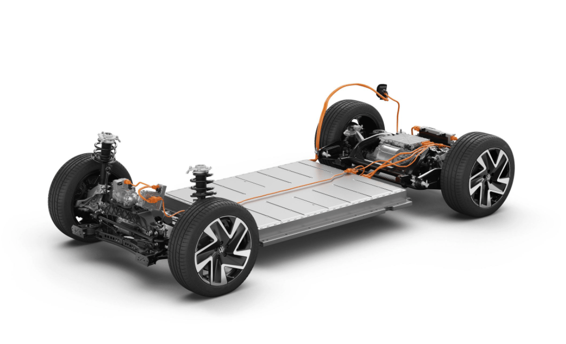 其中,大众meb平台就像是传统燃油车时代的mqb平台,这个平台由大众汽车