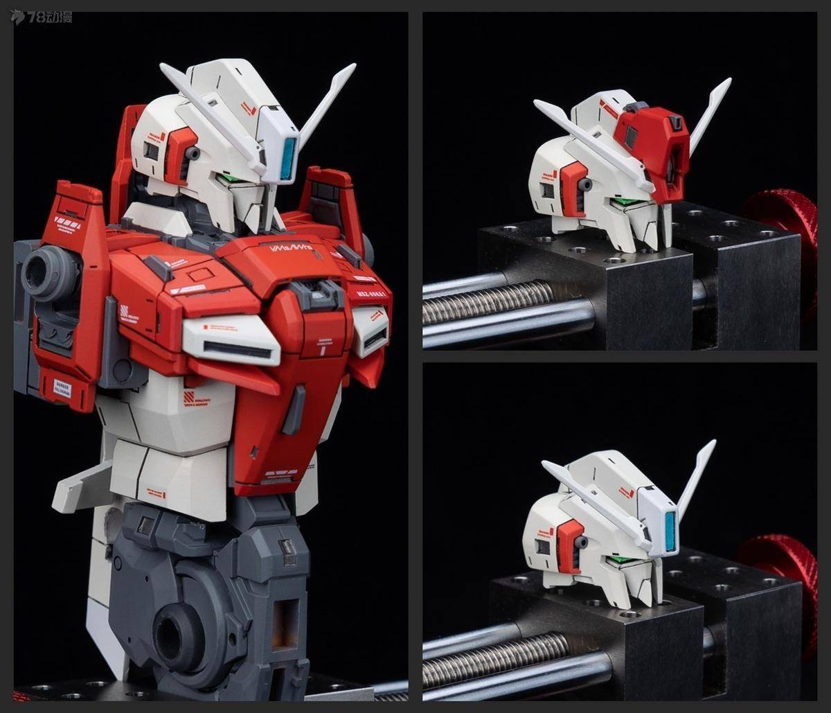 根大木秀:gk作品 1/100 z plus a1阿姆罗专用机配色_样式_套件_百式