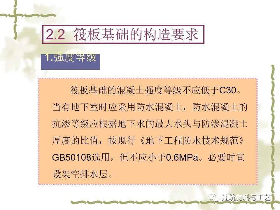 建筑工程施工筏板根底施工图解读及施工工艺详解，63页PPT可下载！