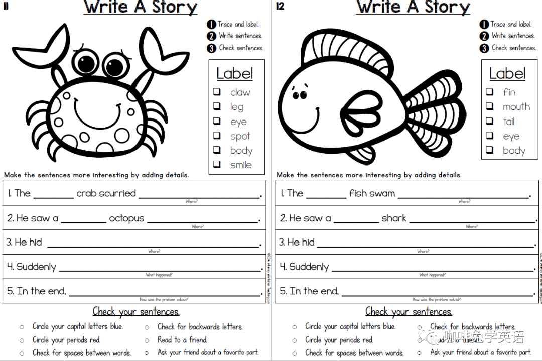 英文看图写话-differentiated story writing,提升孩子写作水平_资源