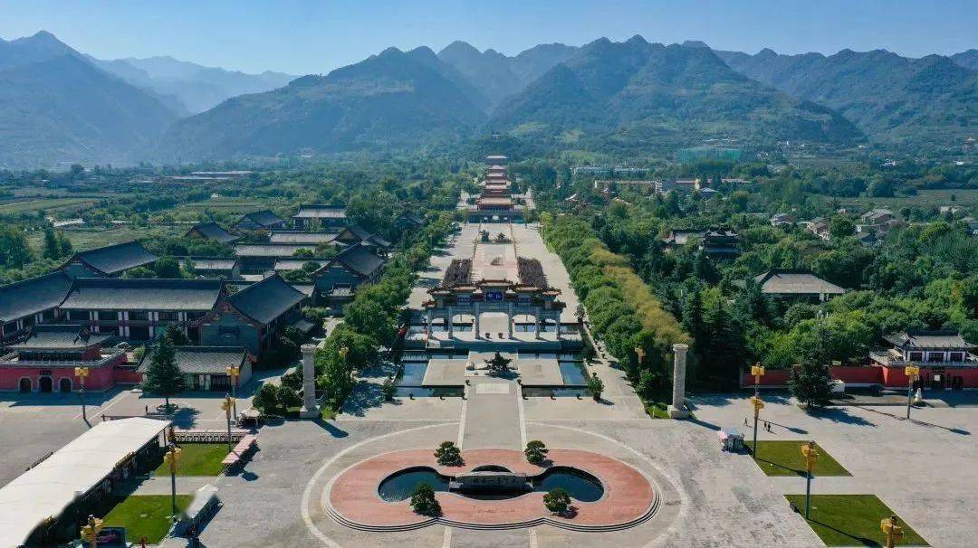 体悟圣哲思想说经台,楼观台国家森林公园终南山古楼观历史文化景区