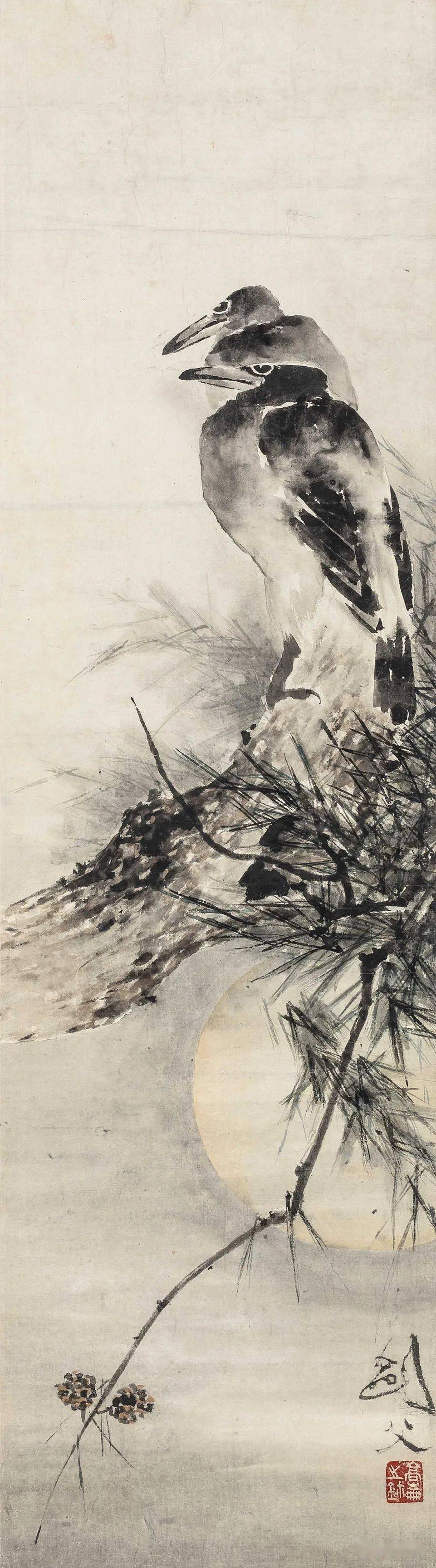 高剑父花鸟画、岭南笔墨、耐人寻味！