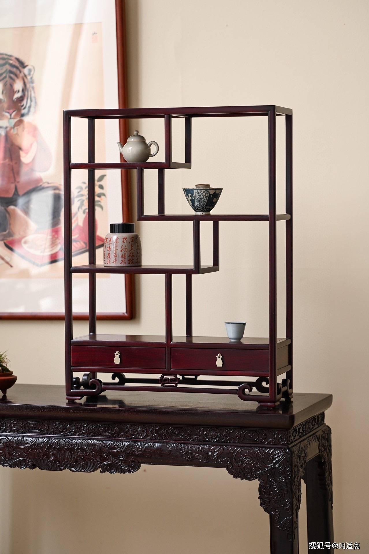 文房雅器,博古清玩,明式博古架_家具_空间_陈设