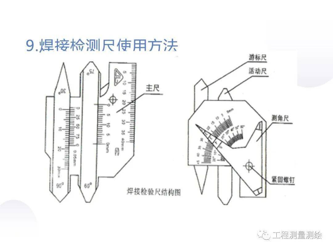 常用工程量量检测东西利用图解，PPT可下载！