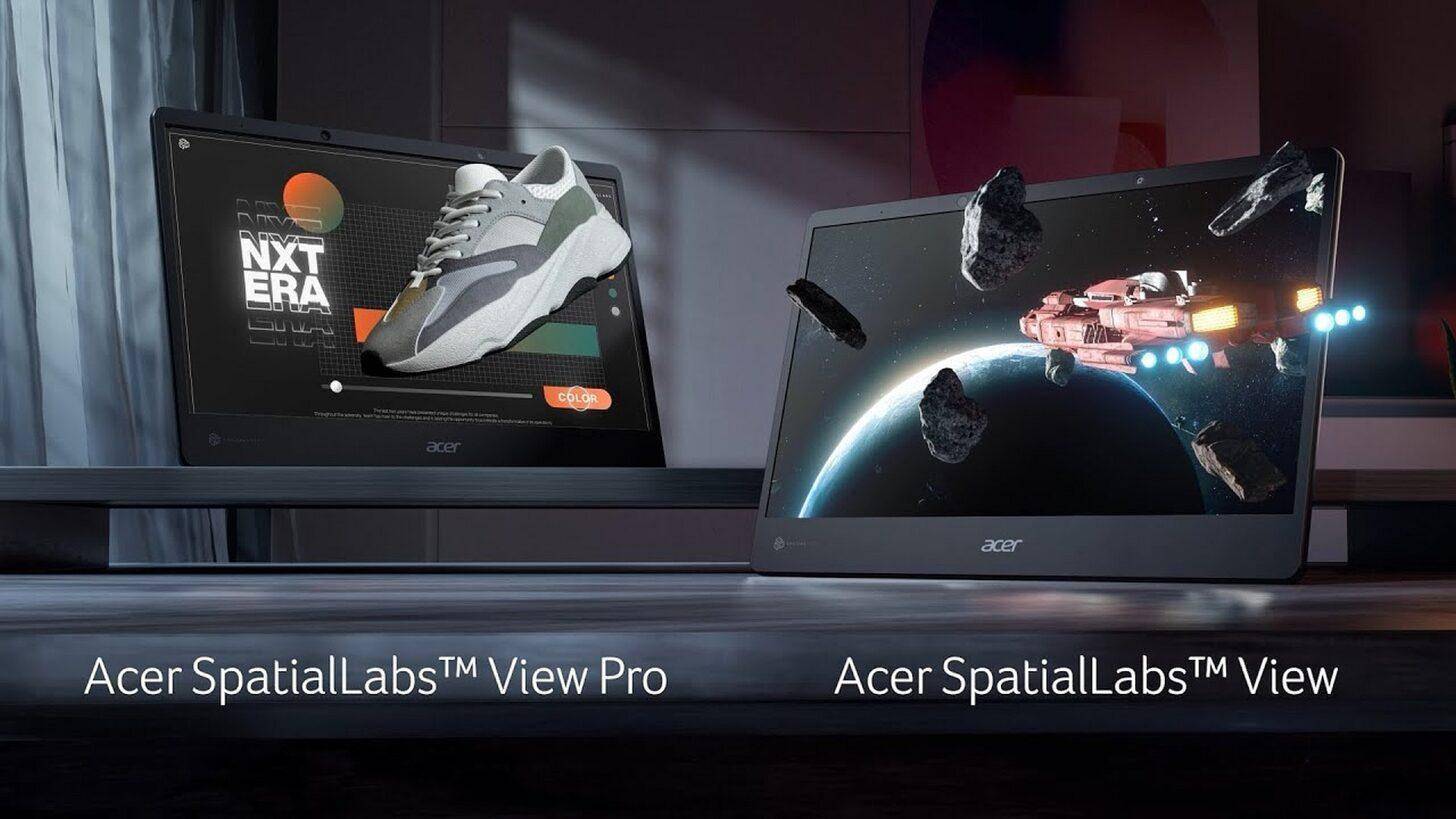 Acer推出新技术 显示器和笔记本可实现裸眼立体3D效果