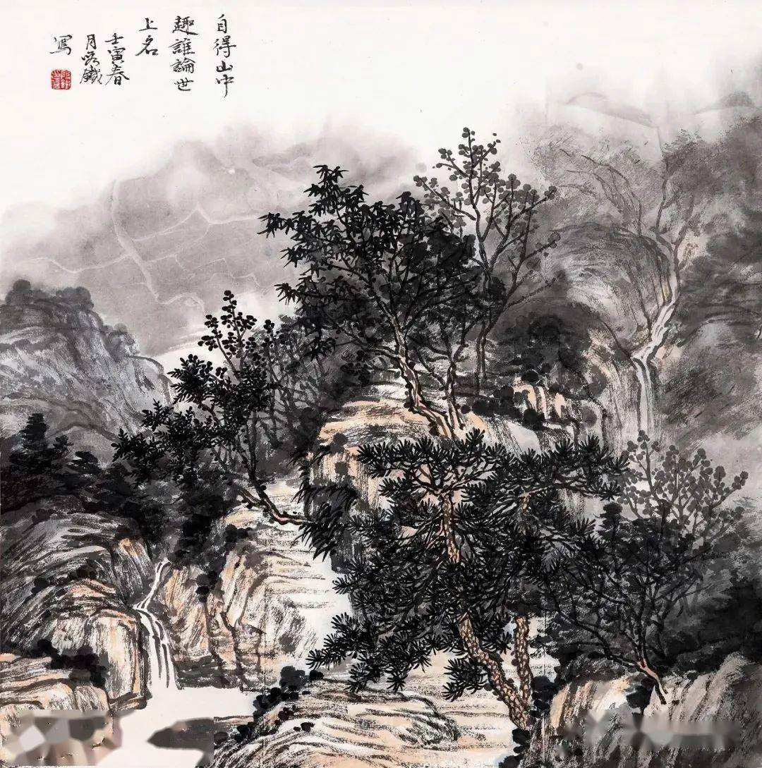 2023美术界春晚作品展播 段铁_cm_创作_山水画