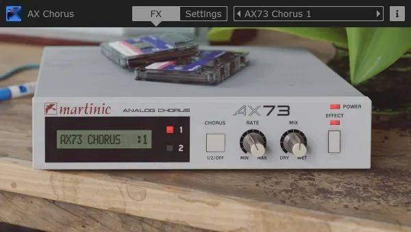 Martinic 发布基于 Akai AX73 和 AX60 造做的 AX Chorus 合唱插件