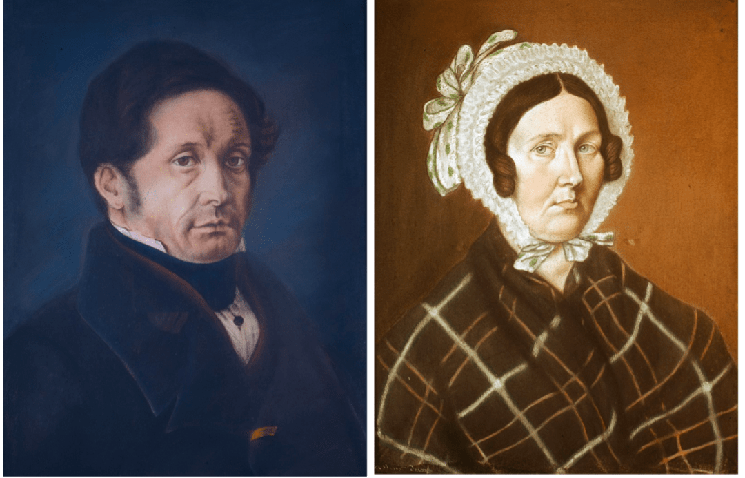 下面这两幅他父母的画像,就是巴斯德少年时期的作品[2].