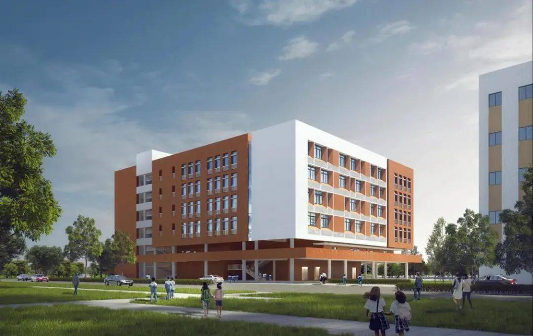 据了解,目前,李兆基中学扩建工程(一期)已完成了新宿舍楼和饭堂的封顶