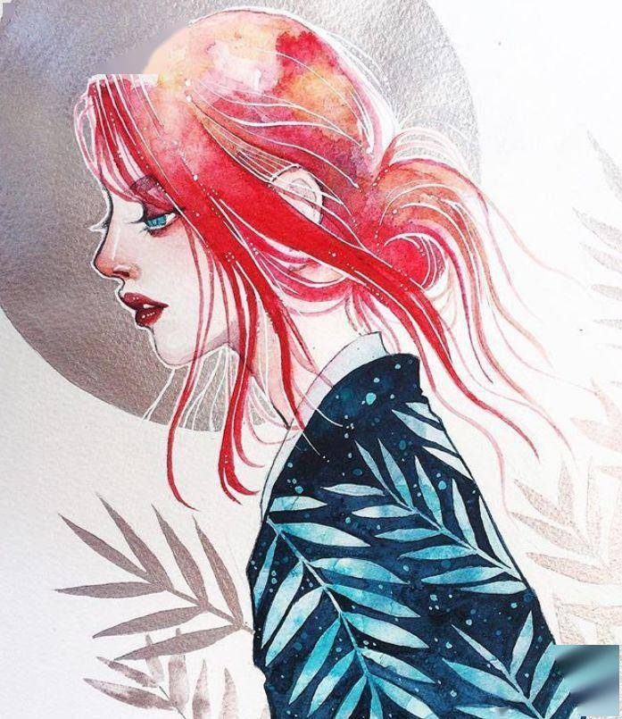 时尚插画风格探索|kelogsloops笔下沉睡的忧郁灵魂和墨蓝色的畅想!