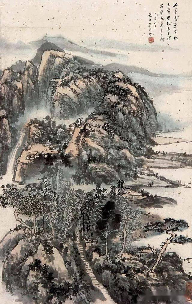 吴镜汀:画国画就要下"笨功夫",夯实基本功力._书画_画面_澄潭