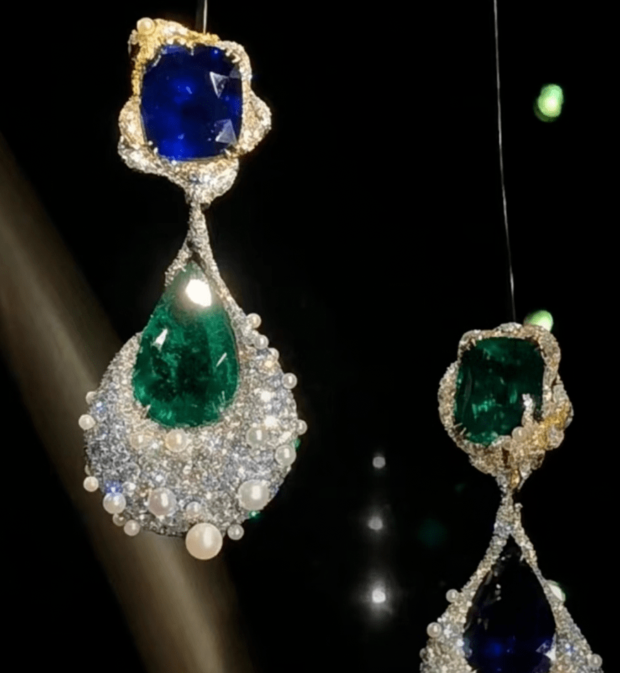 唯一不同的是,向太直播戴的珠宝行头,可以买下整个直播间