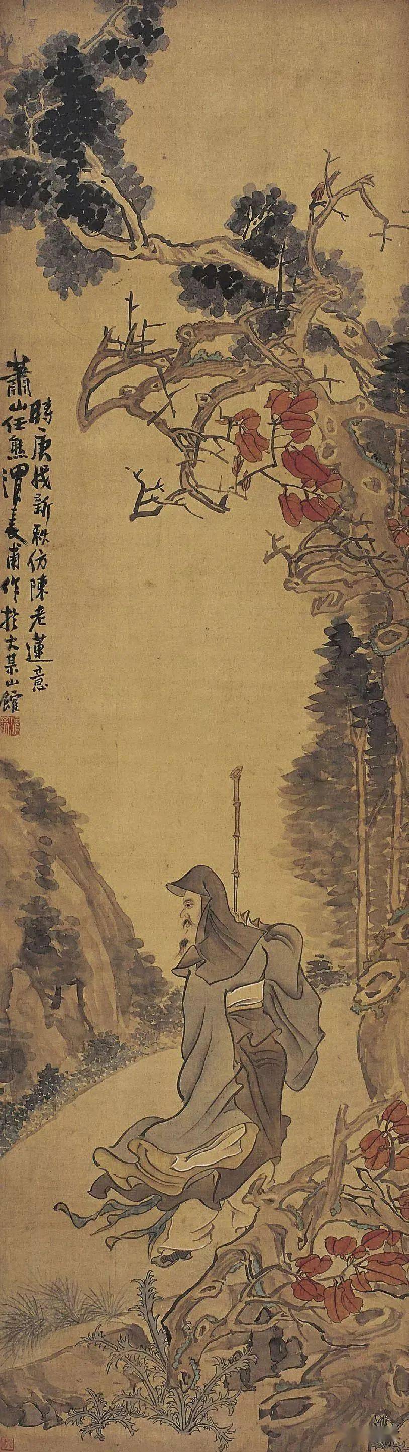 【名品视界】晚清 任熊 人物画欣赏_艺术_著名画家_鉴定