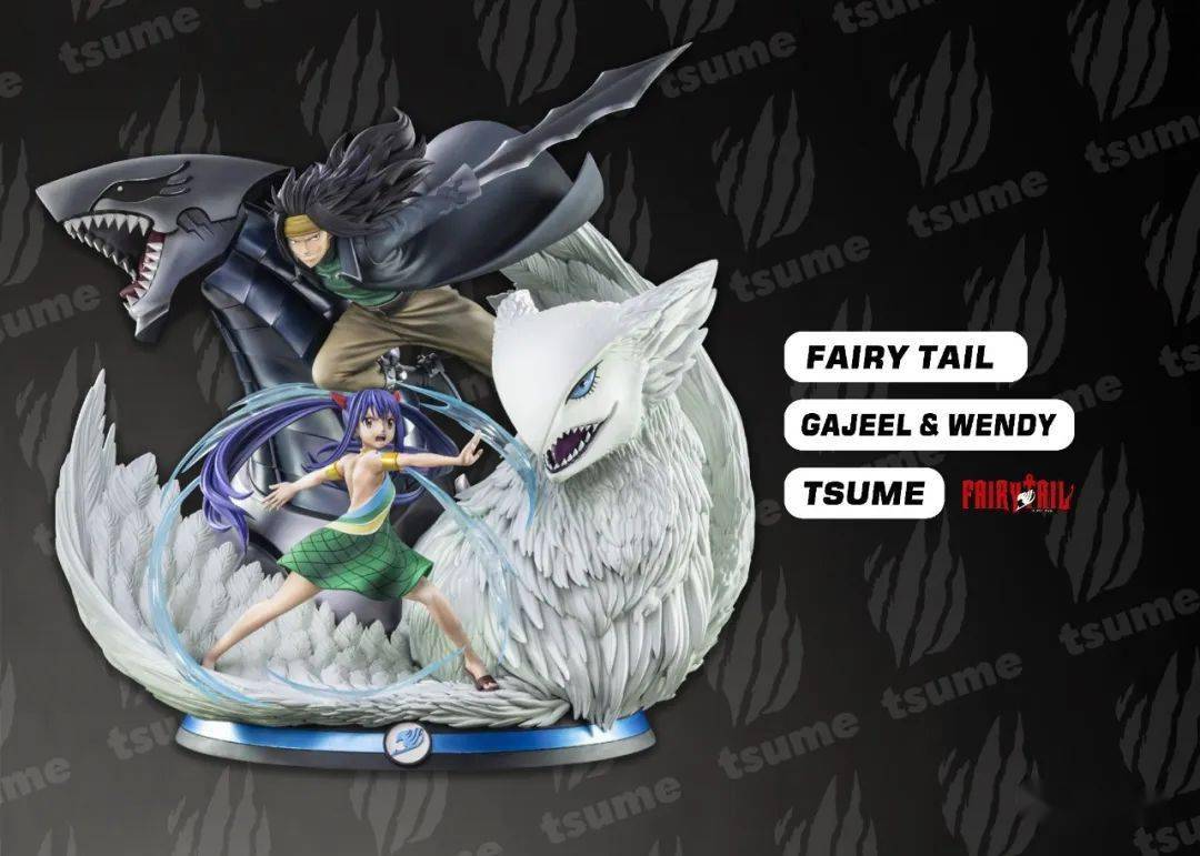 大货实物赏色！Tsume《妖精的尾巴》铁龙伽吉鲁\u0026天龙温蒂1/4比例雕像来咯。_搜狐网, image size:1080x771